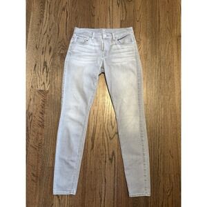 7 For All Mankind Gwenevere Skinny Jeans Size 28 Light Blue